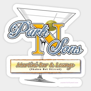 Parkinson's Martini Bar Sticker